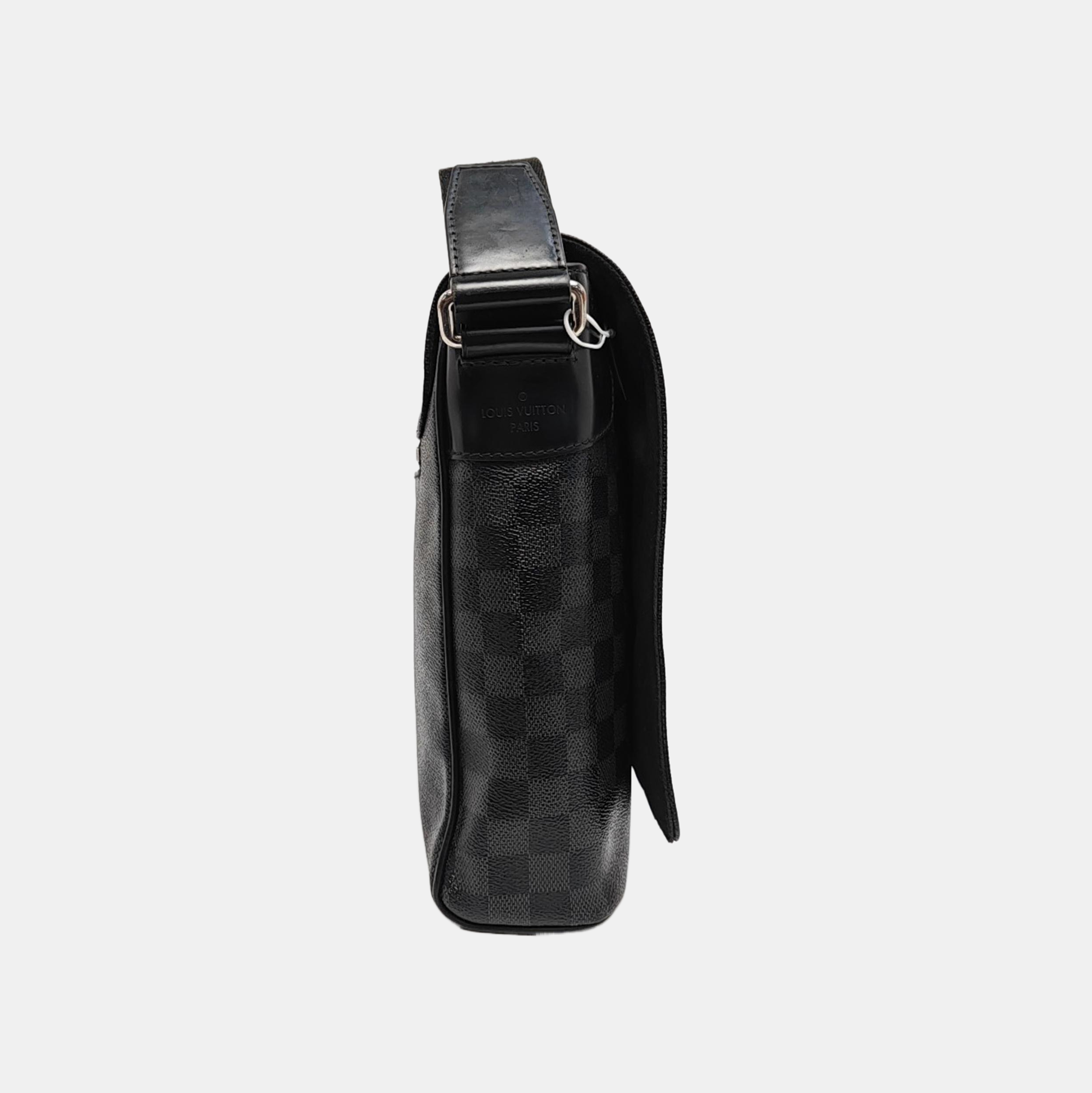 DISTRICT MM Damier Graphite Coated Canvas Gray