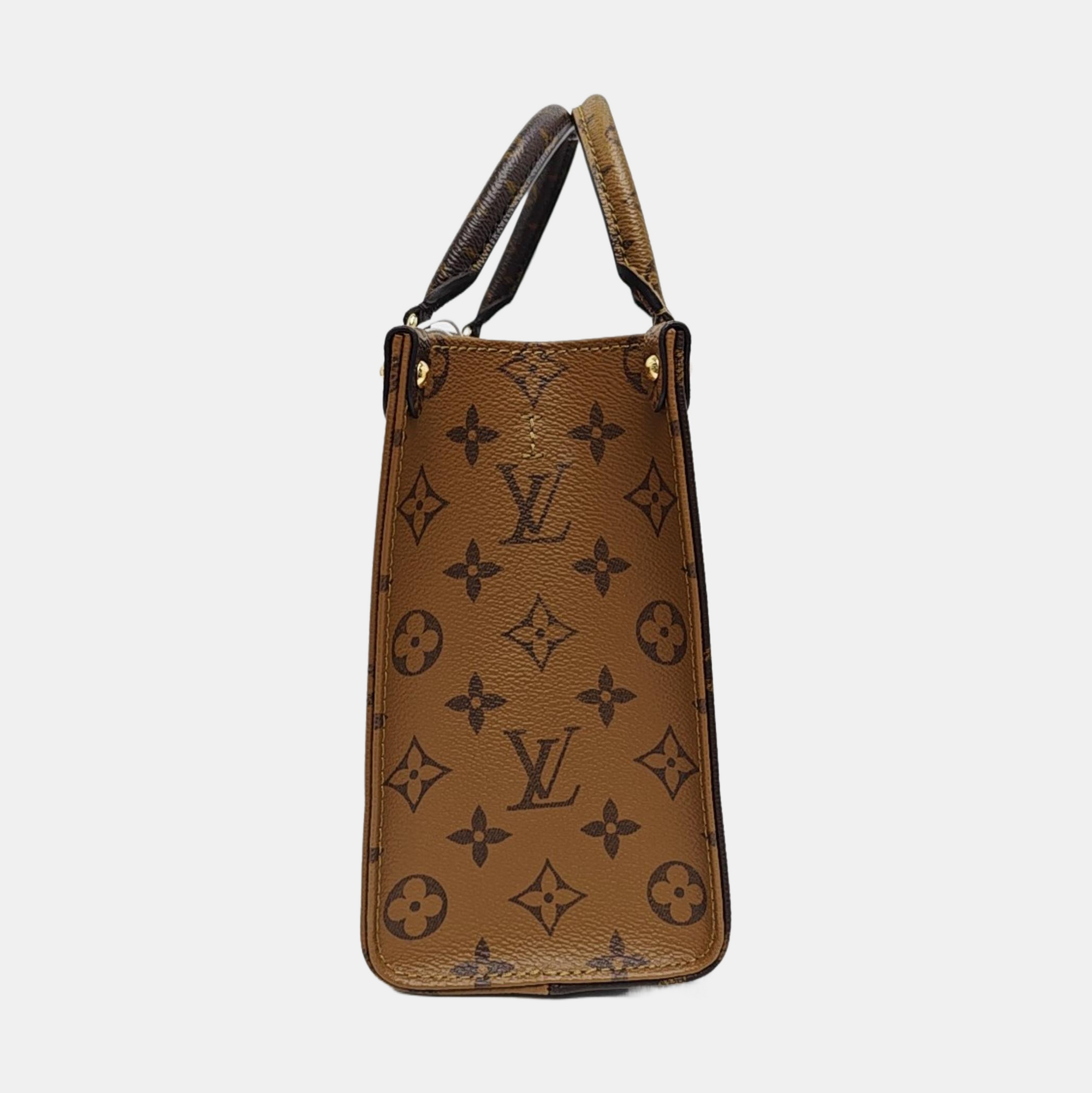 ONTHEGO PM Monogram Coated Canvas Brown
