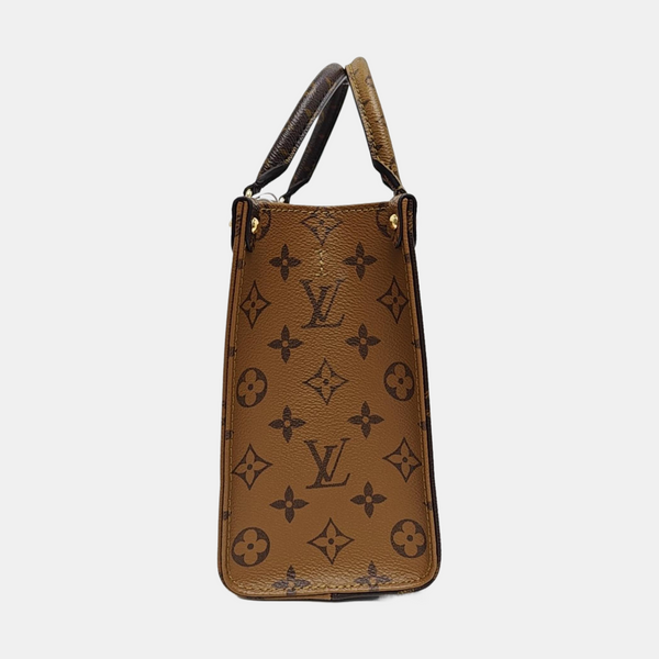 ONTHEGO PM Monogram Coated Canvas Brown