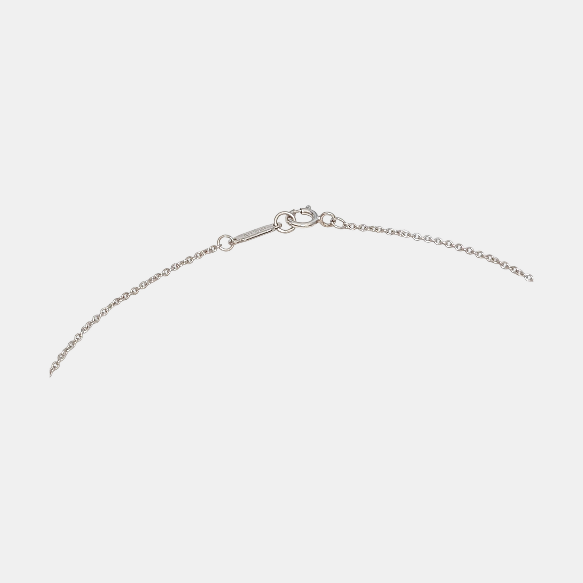 Tiffany Keys 18k White Gold Silver Necklace