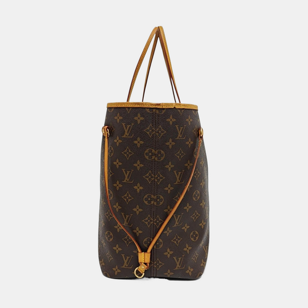 NEVERFULL GM Monogram Coated Canvas Brown