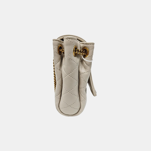 NOLITA Mini Quilted Lambskin White