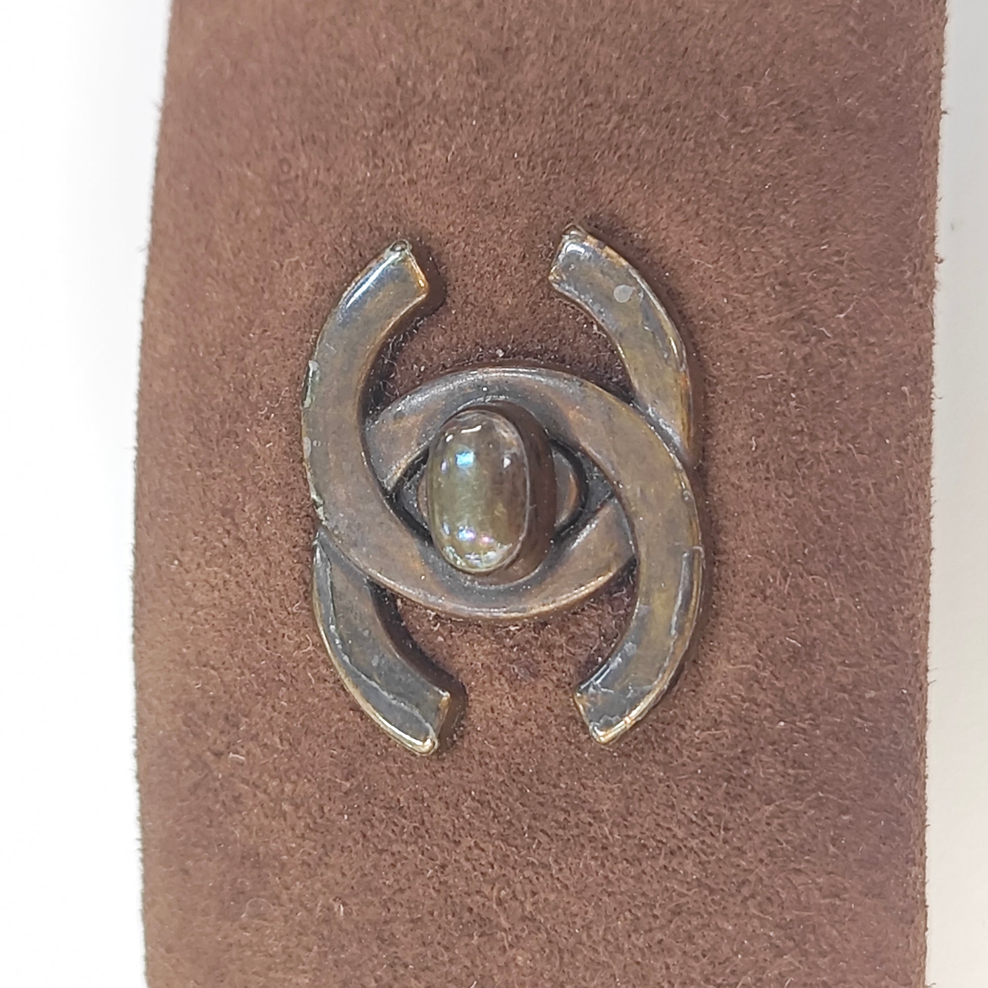 Fabric Hair Clip Brown