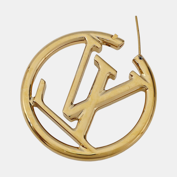 LOUISE Metal Gold Stud Earrings