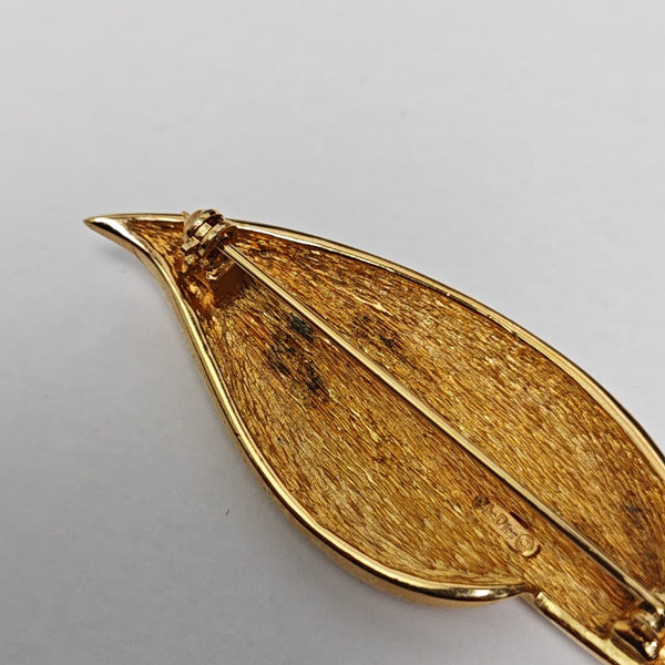 Metal Gold Brooch
