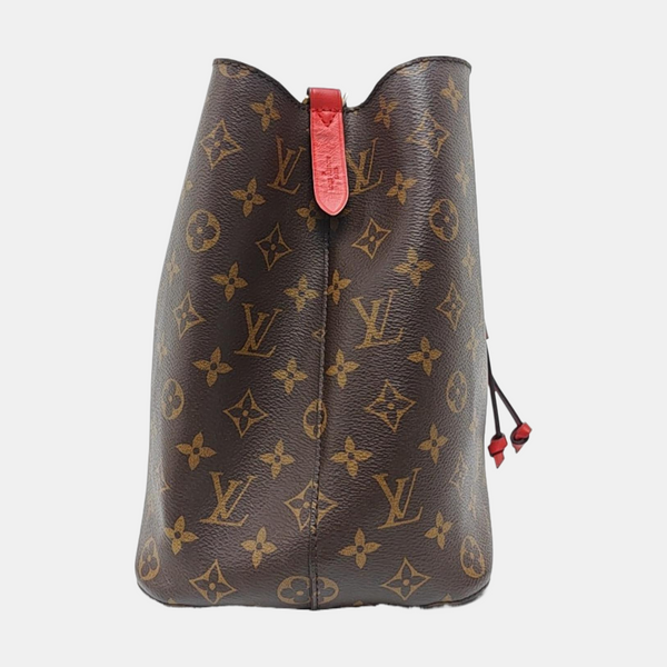 NÉONOÉ MM Monogram Coated Canvas Brown