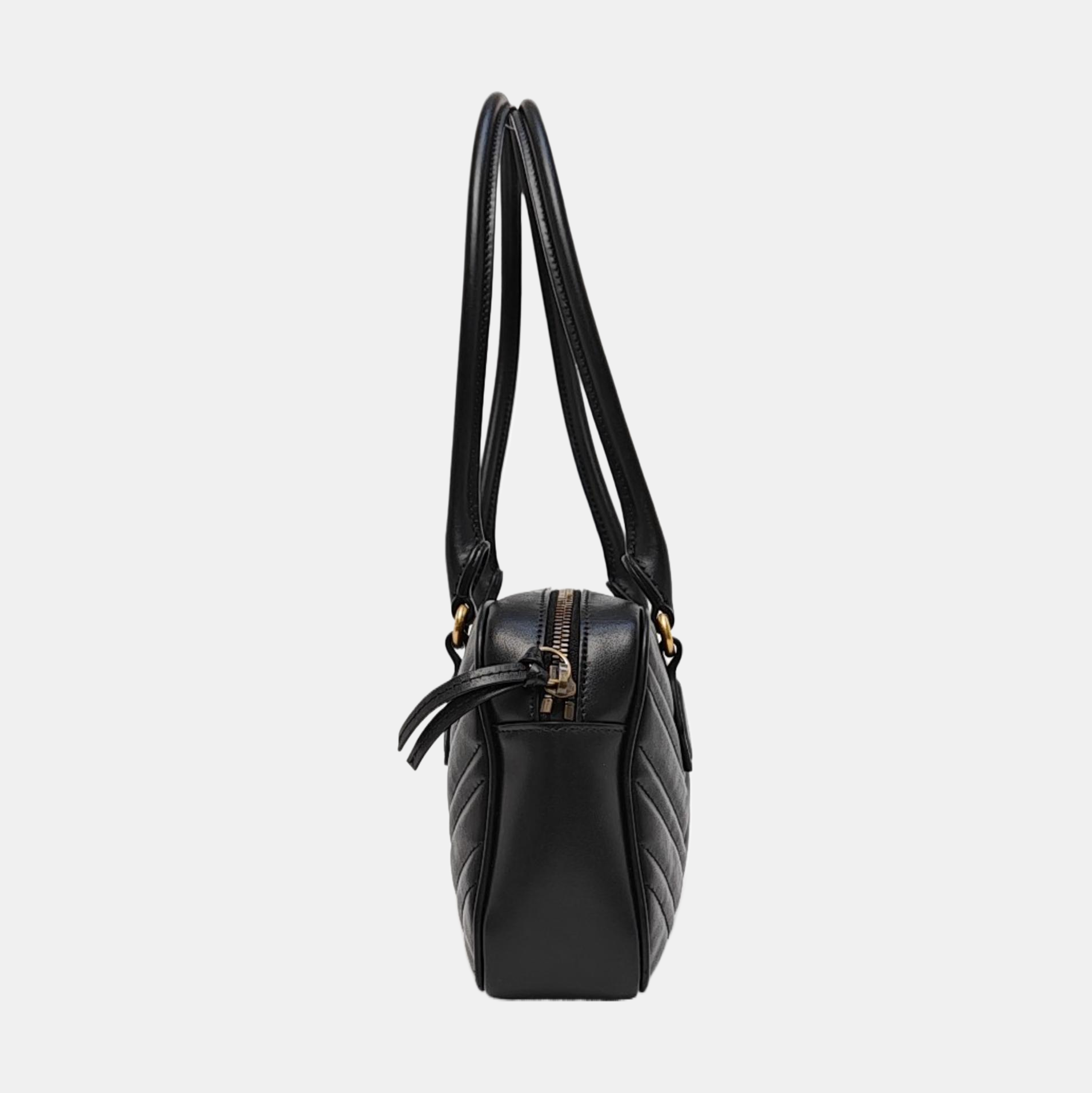 GG Marmont Small Quilted Calfskin Black
