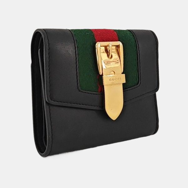 Sylvie Calfskin Black Wallet