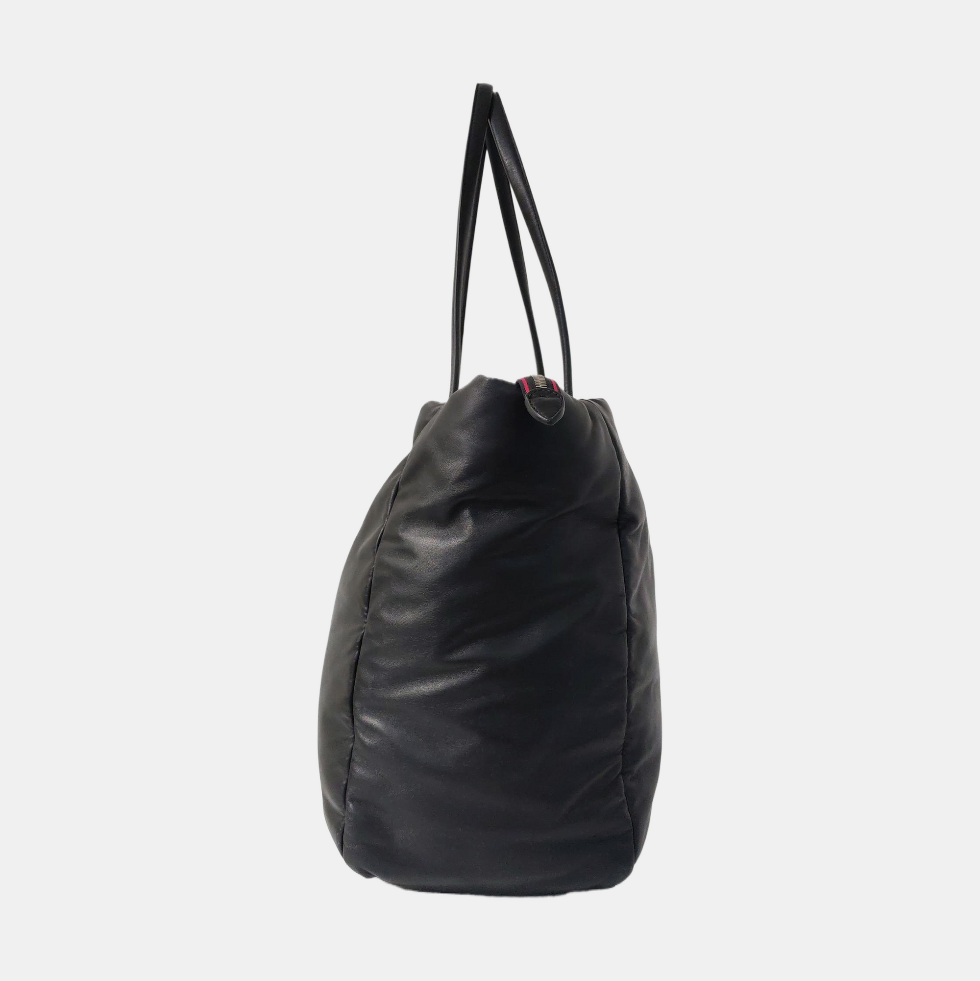 Lambskin Tote Bag Black