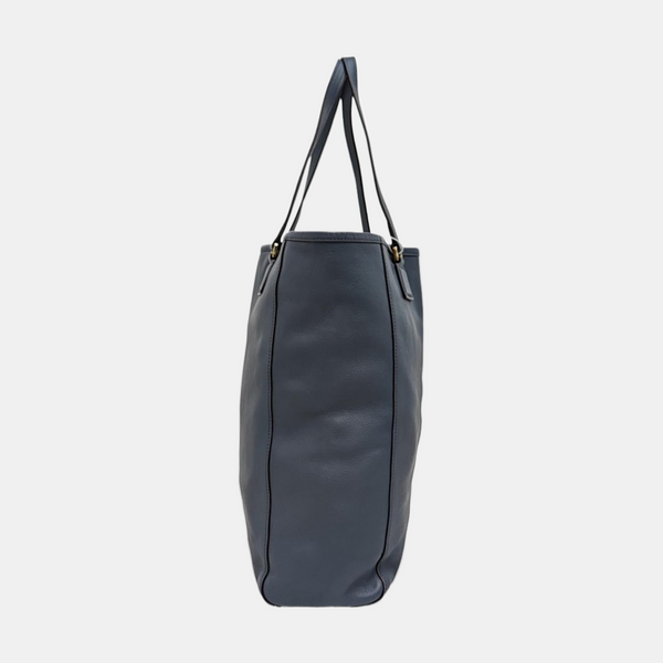 Calfskin Tote Bag Blue