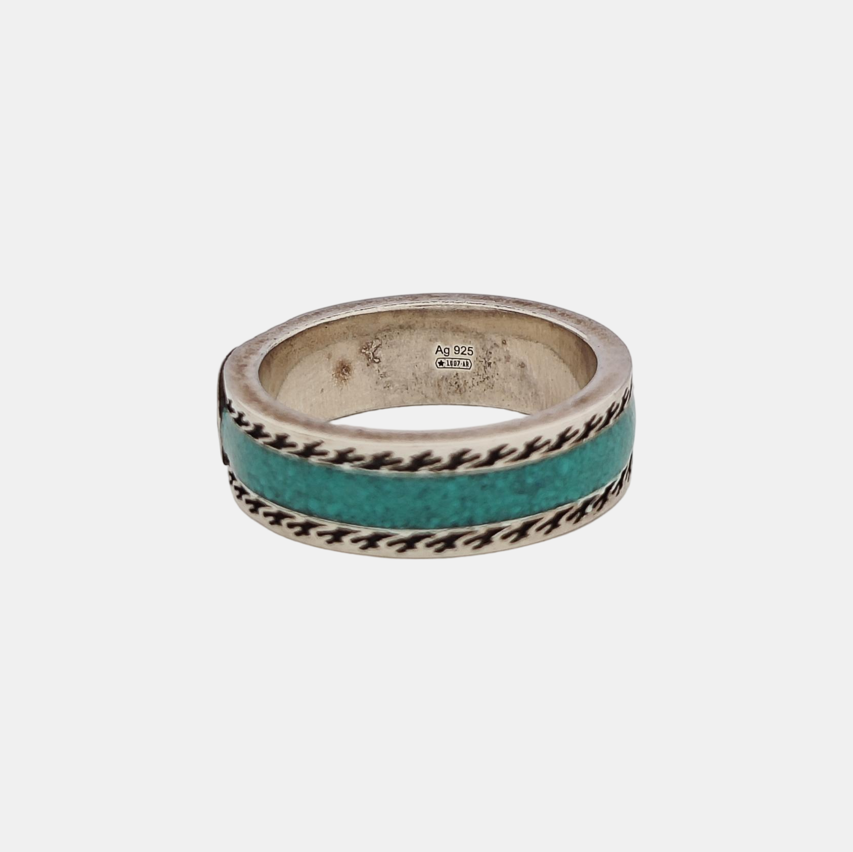 Interlocking G 925 Sterling Silver Ring EU 54
