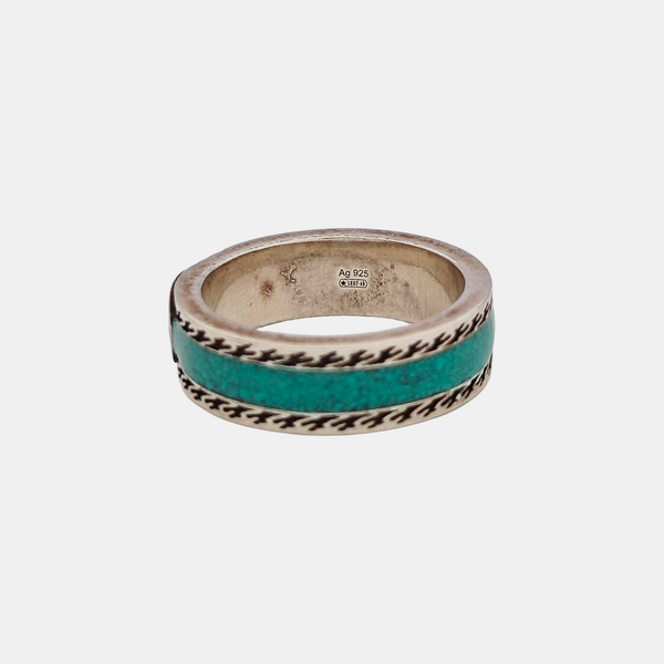 Interlocking G 925 Sterling Silver Ring EU 54