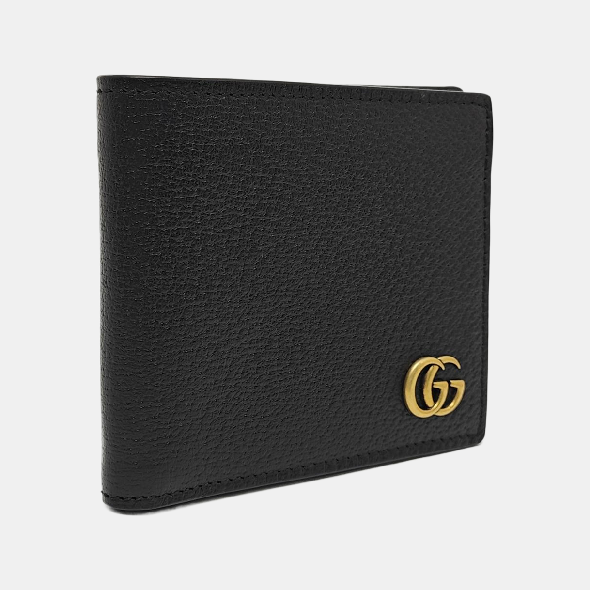 GG Marmont Mini Calfskin Black Wallet