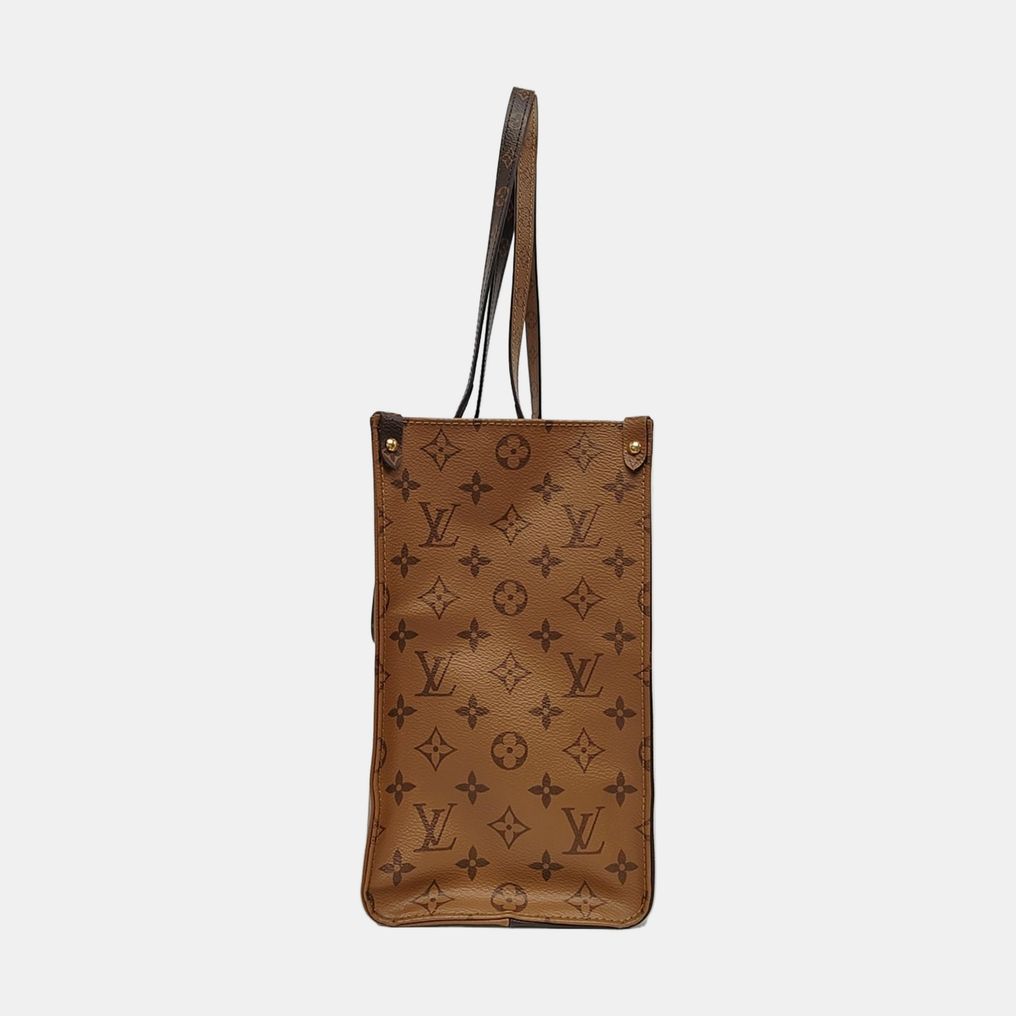 ONTHEGO MM Monogram Coated Canvas Brown