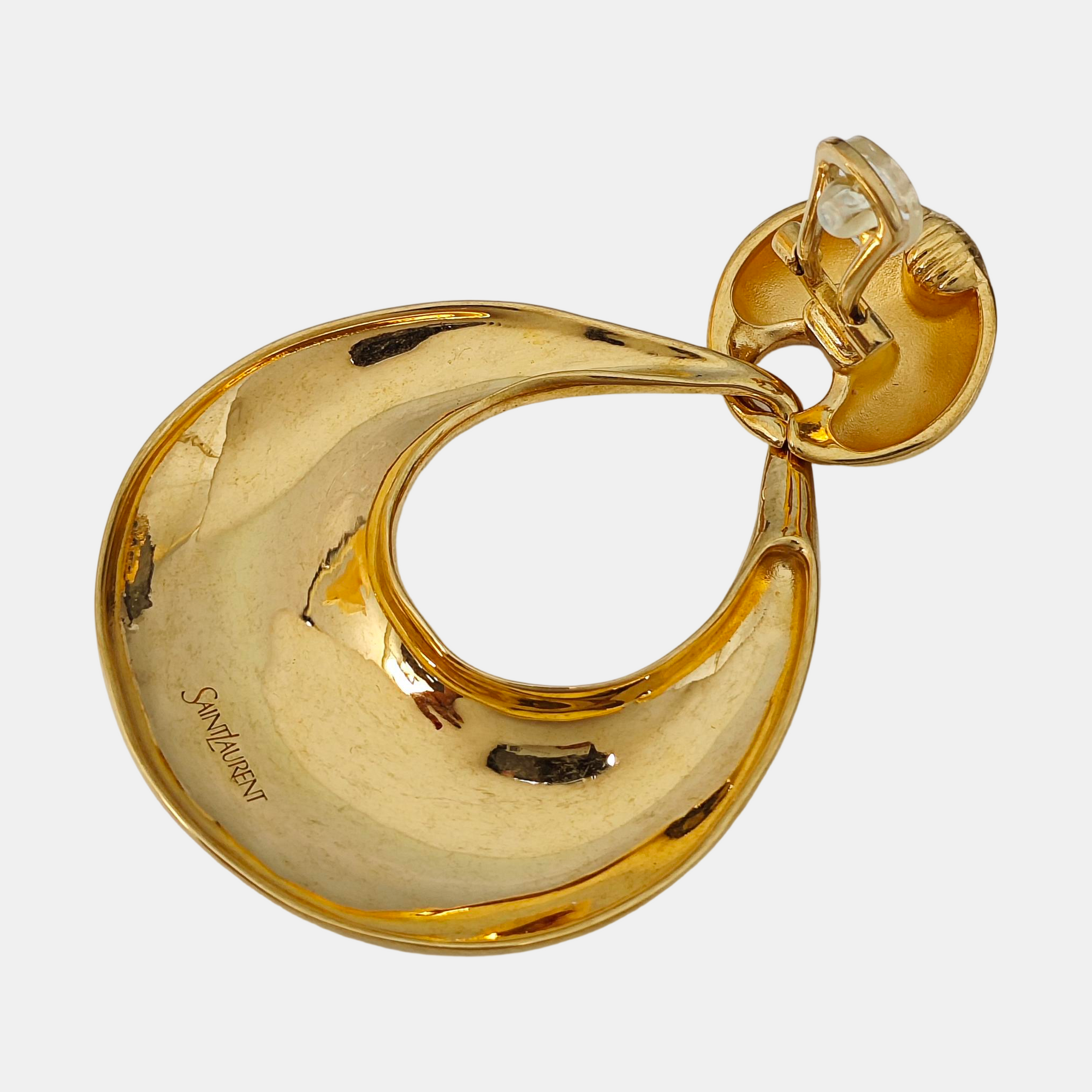 Metal Gold Clip On Earrings
