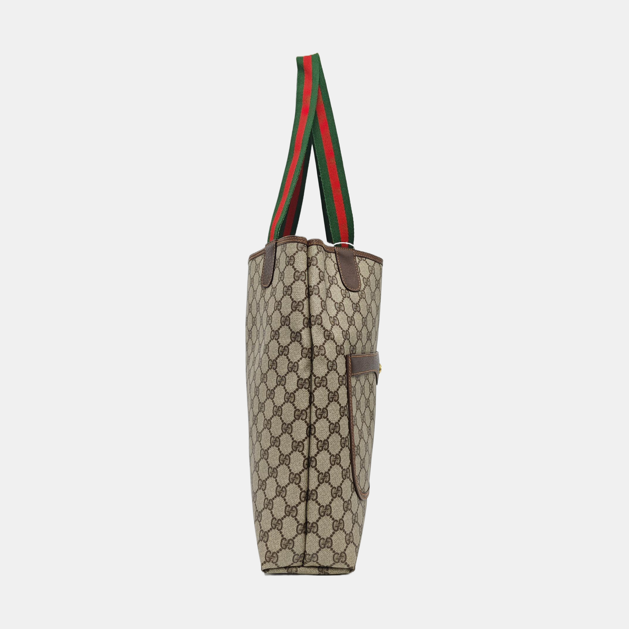 Monogram Coated Canvas Tote Bag Black