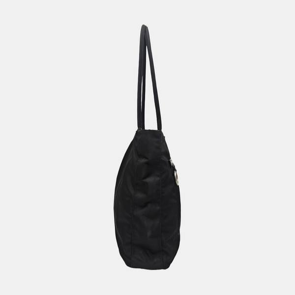 Nylon Top Handle Bag Black