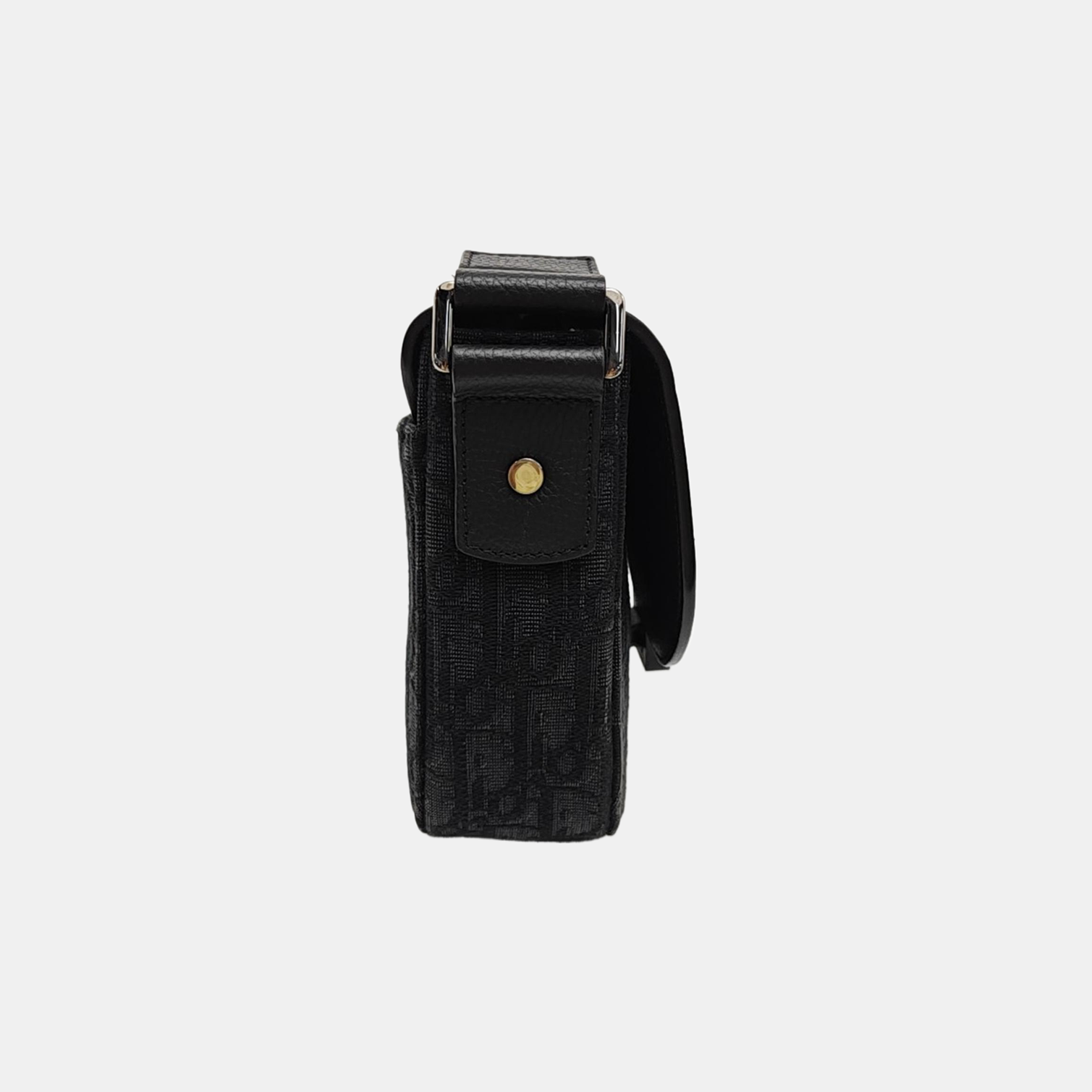 Saddle Small Oblique Canvas Black