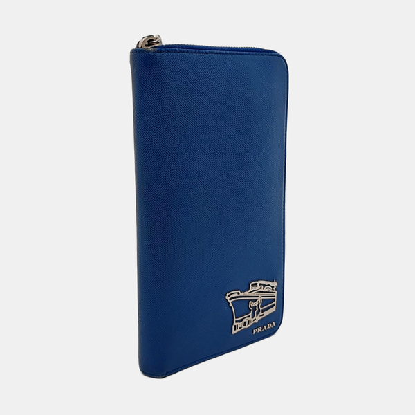 Saffiano Calfskin Wallet Blue