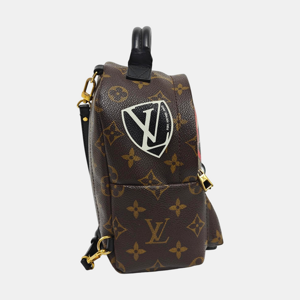 PALM SPRINGS Mini Monogram Coated Canvas Brown