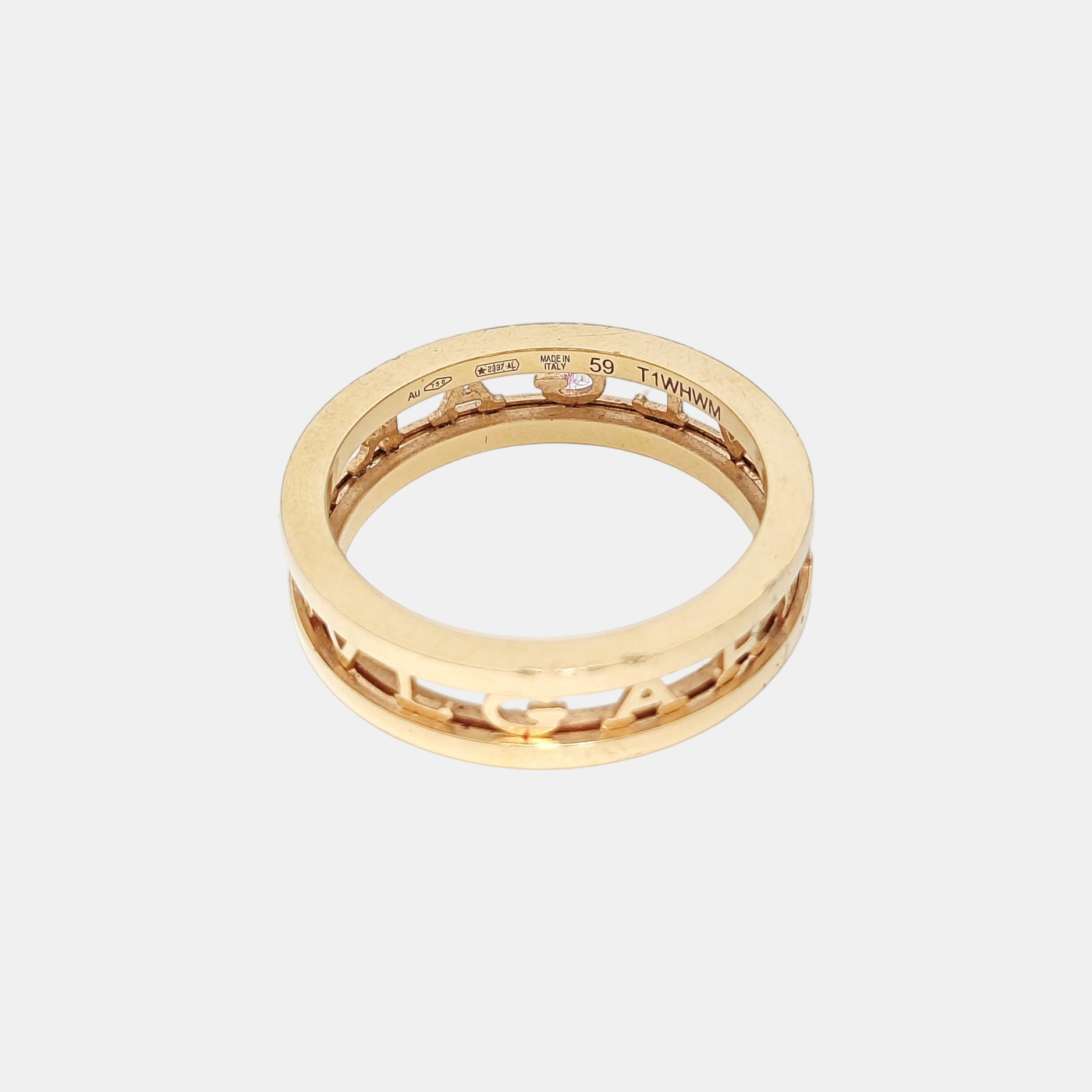 B.ZERO1 18k Rose Gold Ring EU 59