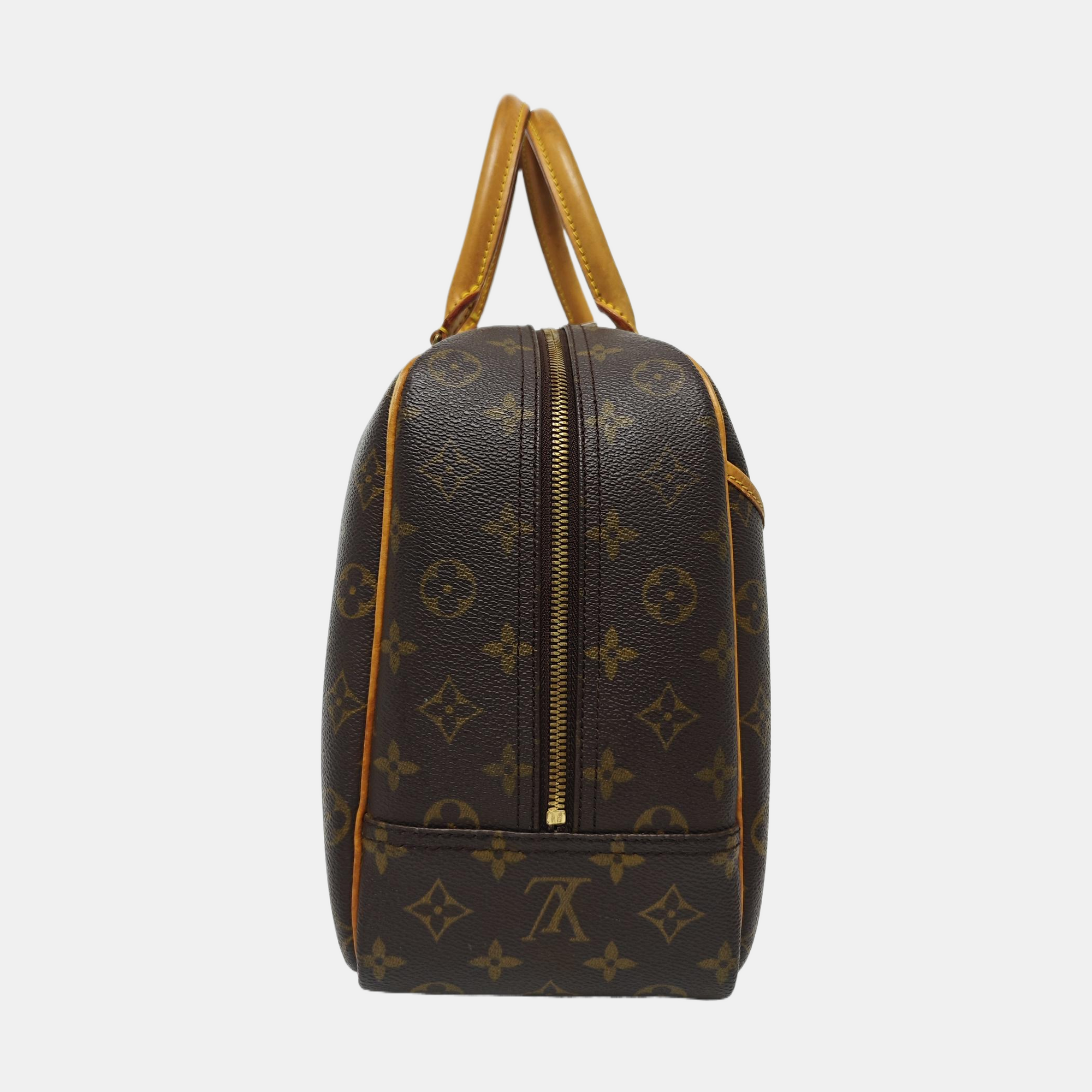 DEAUVILLE Monogram Coated Canvas Brown
