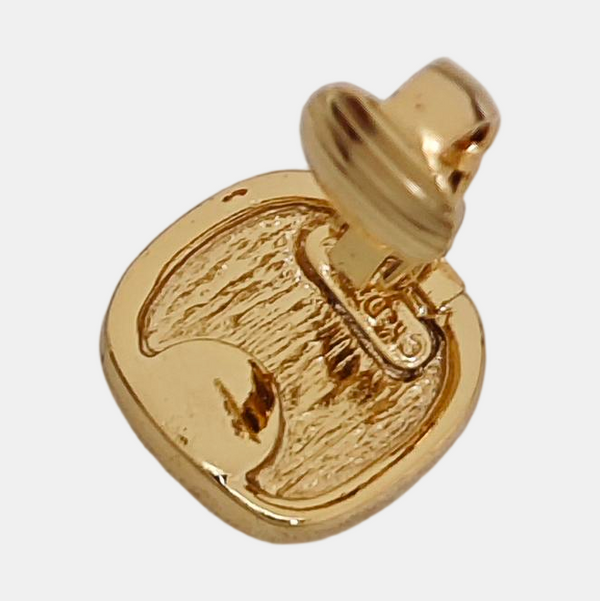 Metal Gold Clip On Earrings