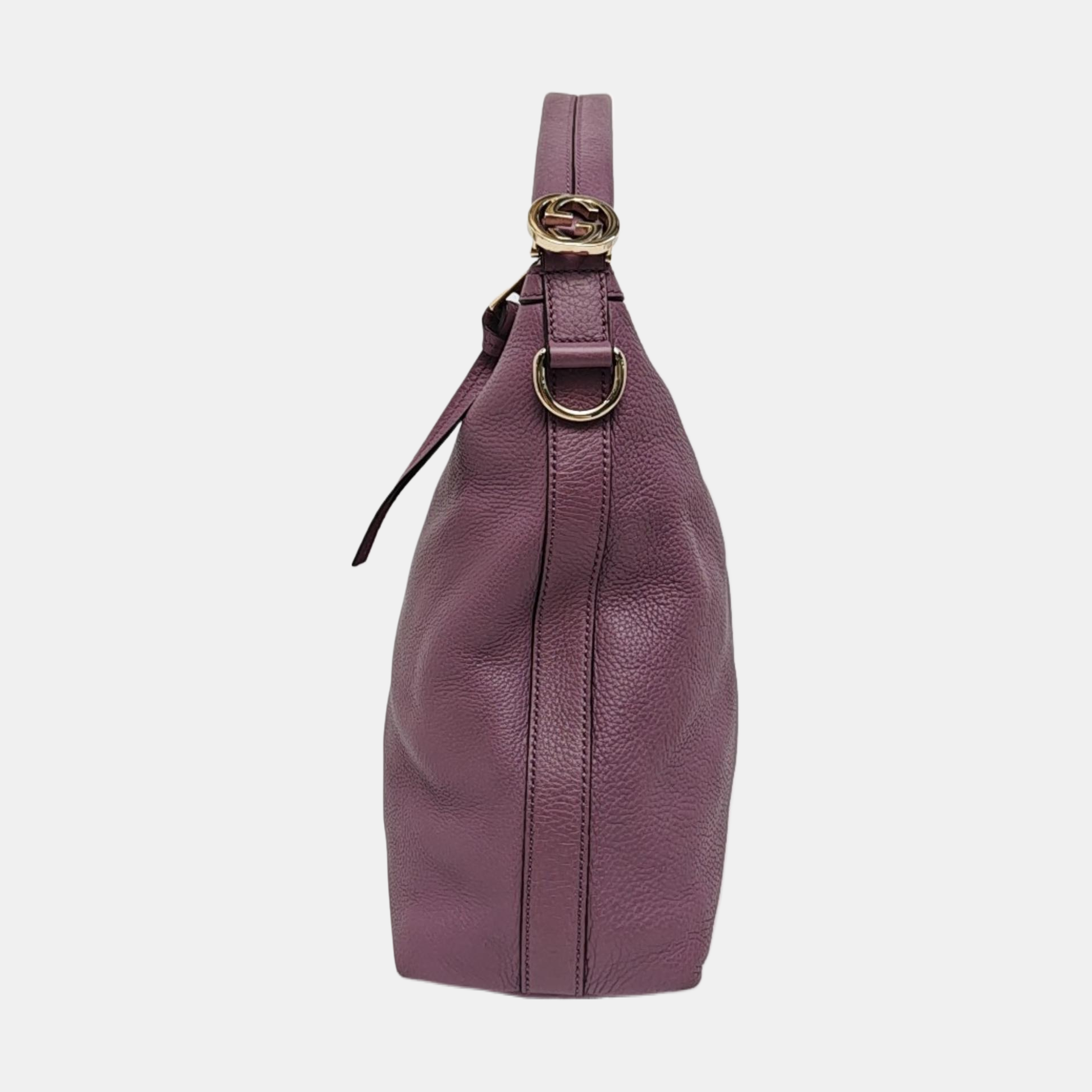 Calfskin Shoulder Bag Purple