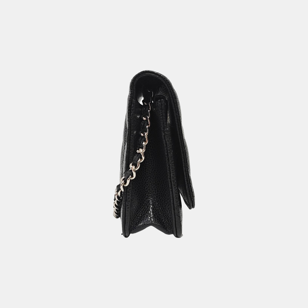 WOC Quilted Grained Calfskin Black