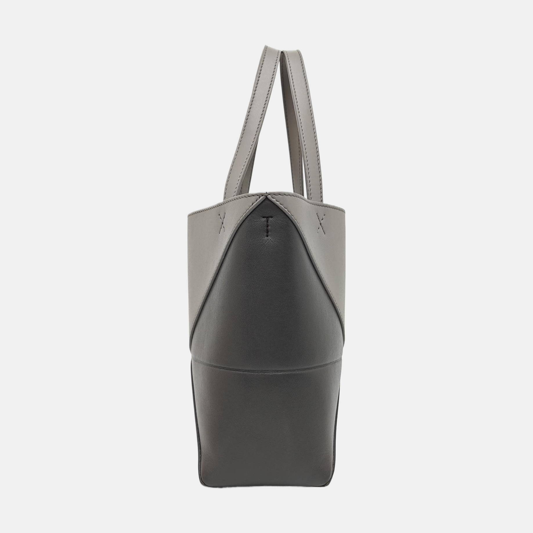 Puzzle Fold Mini Calfskin Gray