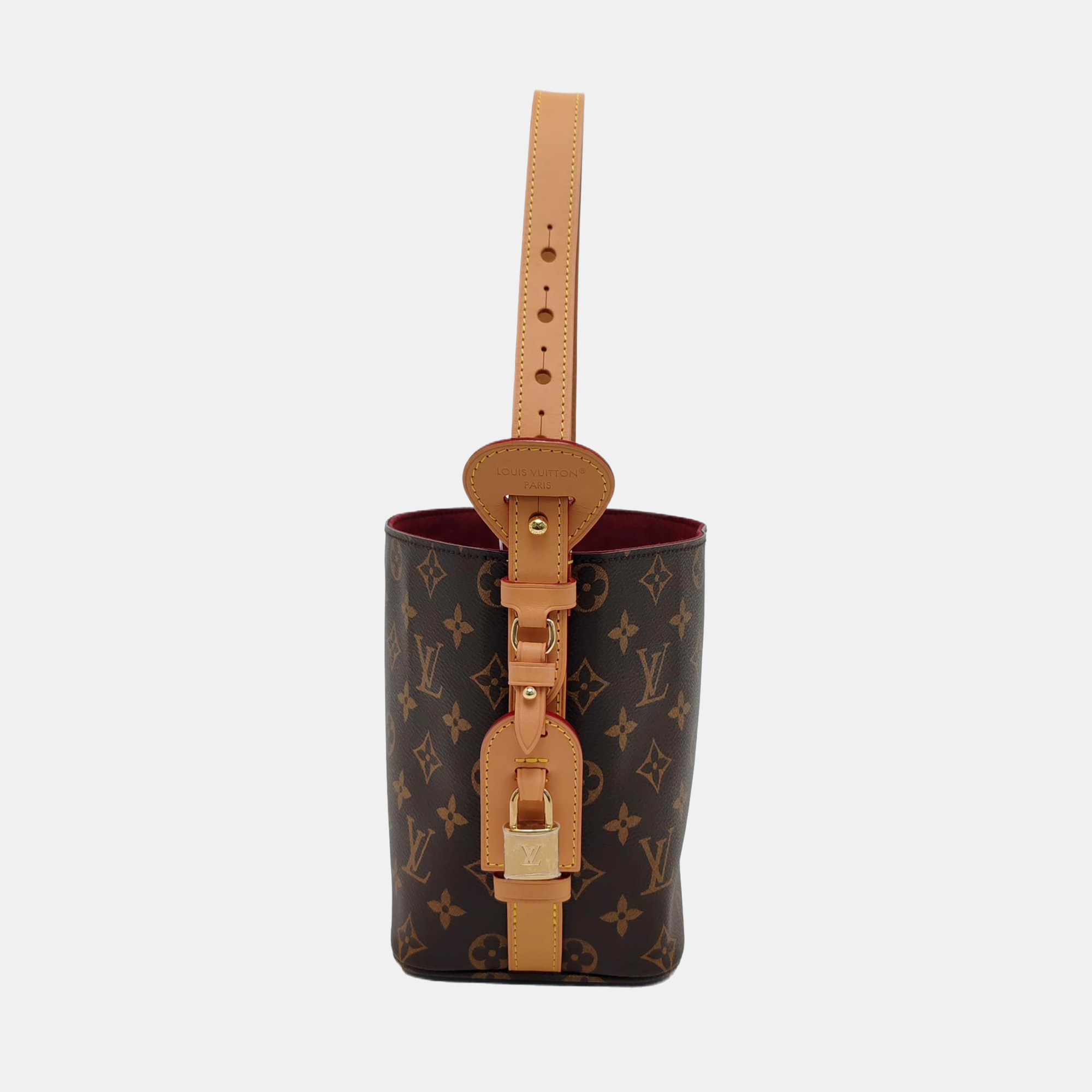 ALL IN BB Monogram Coated Canvas Brown