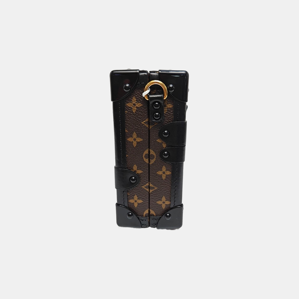 PETITE MALLE Monogram Coated Canvas Brown
