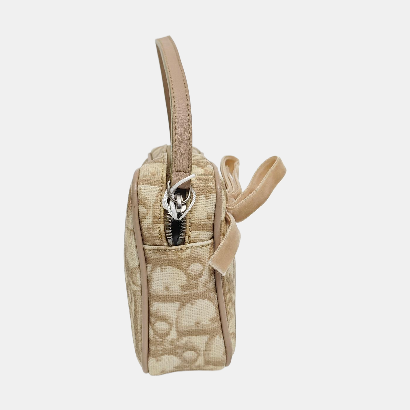 Oblique Coated Canvas Beige