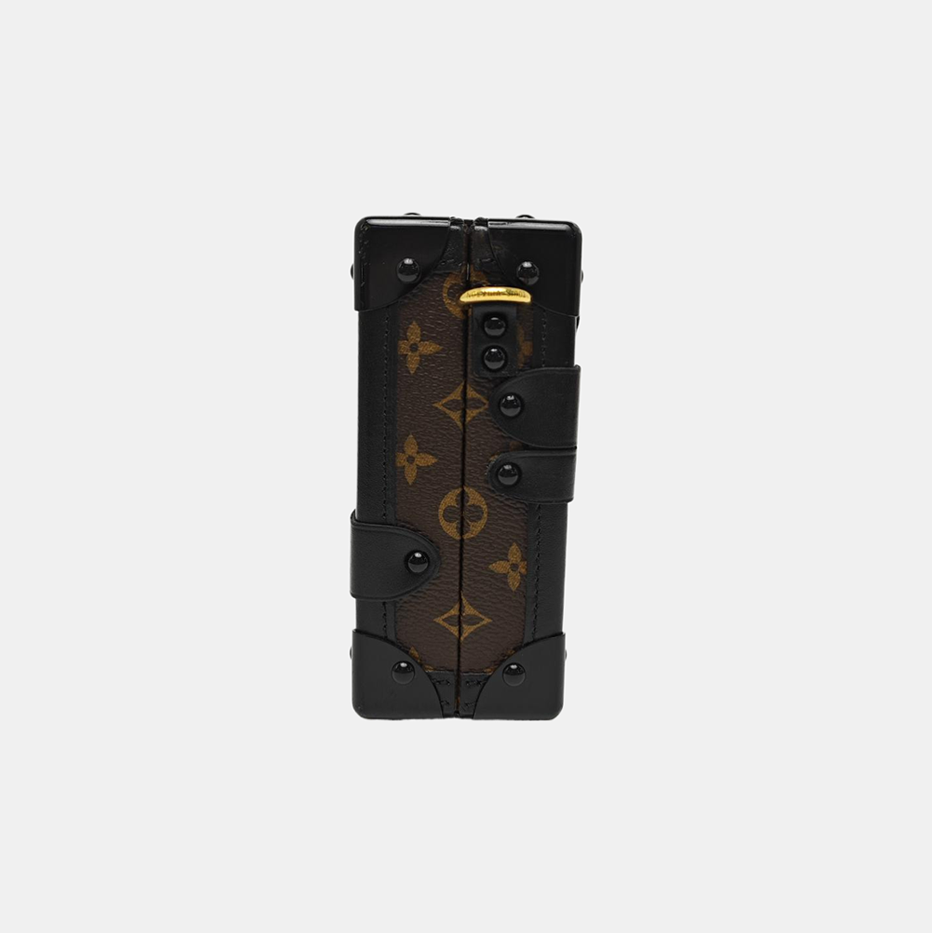 PETITE MALLE Monogram Coated Canvas Brown
