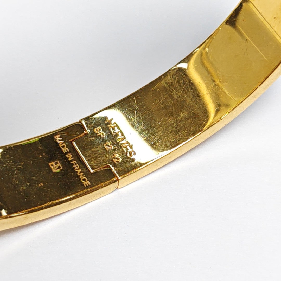 Clic H Metal Gold Bangle