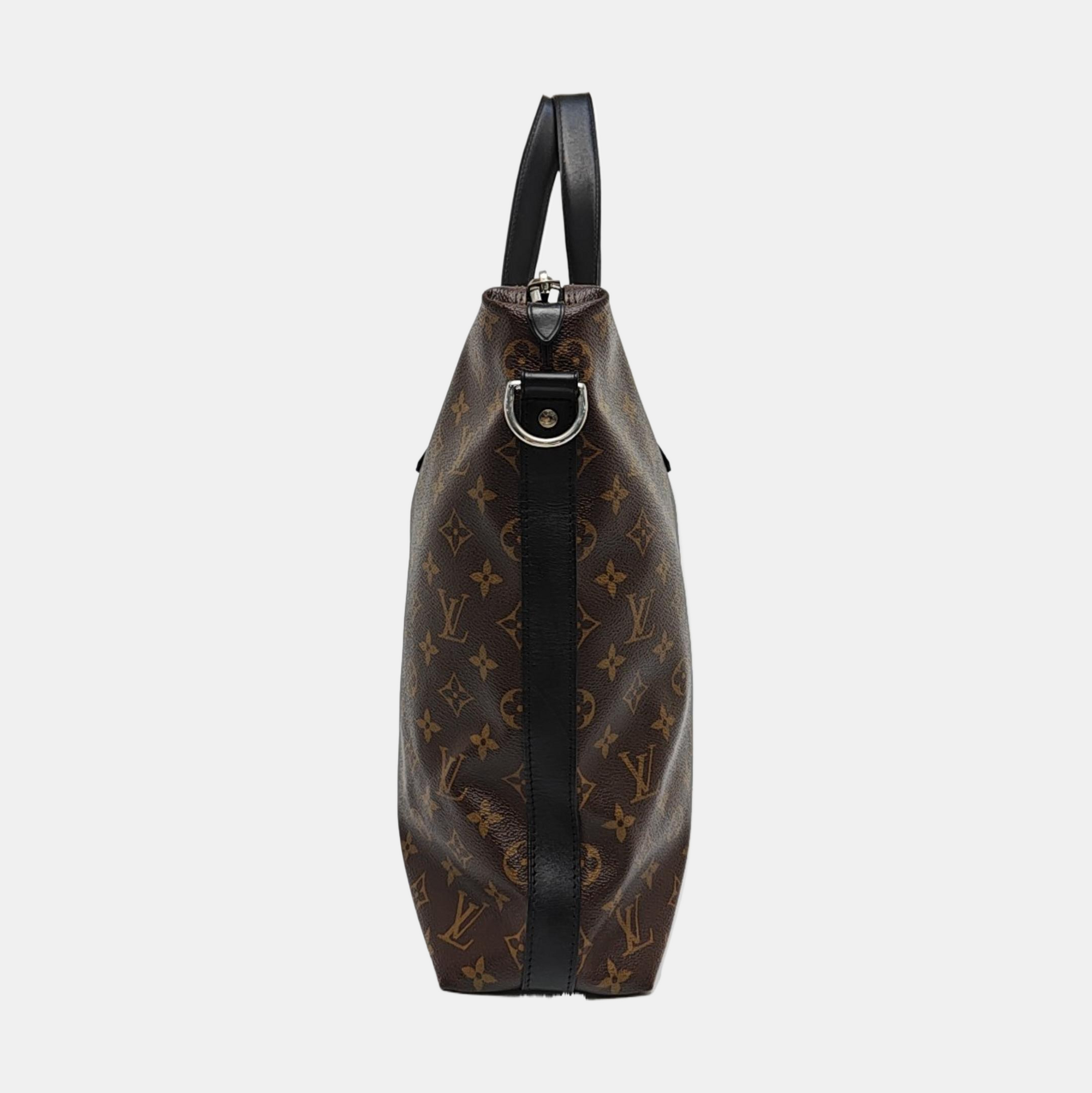 KITAN Monogram Coated Canvas Brown