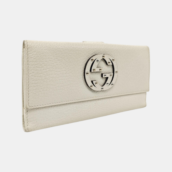Blondie Calfskin White Wallet