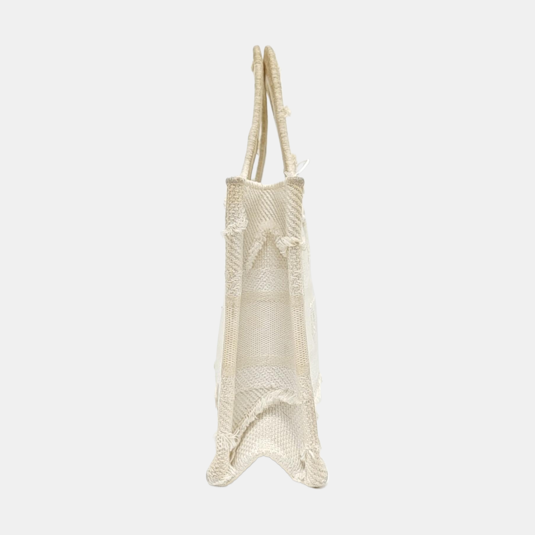 Authenticated pre-owned  Book Tote Mini Canvas White - Tote Bag at Looply