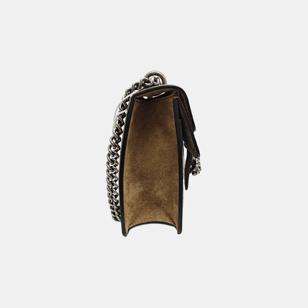 Dionysus Mini Monogram Coated Canvas Beige