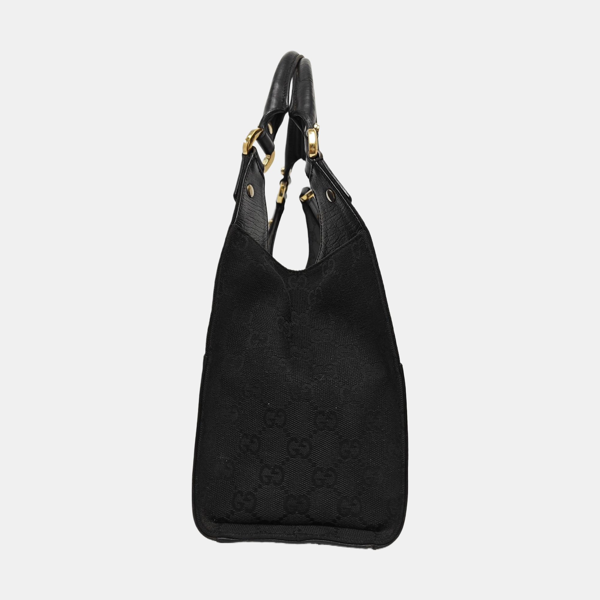 Monogram Canvas Top Handle Bag Black