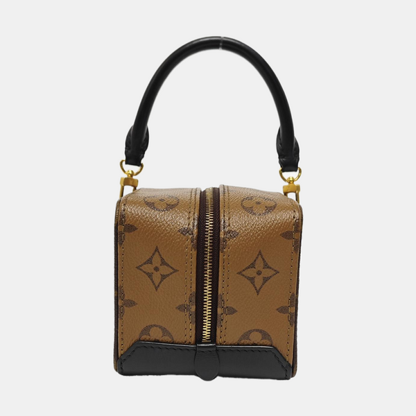 Monogram Coated Canvas Shoulder Bag Brown