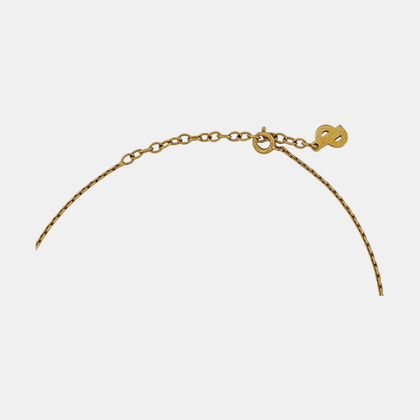 Twist Round Metal Gold Necklace