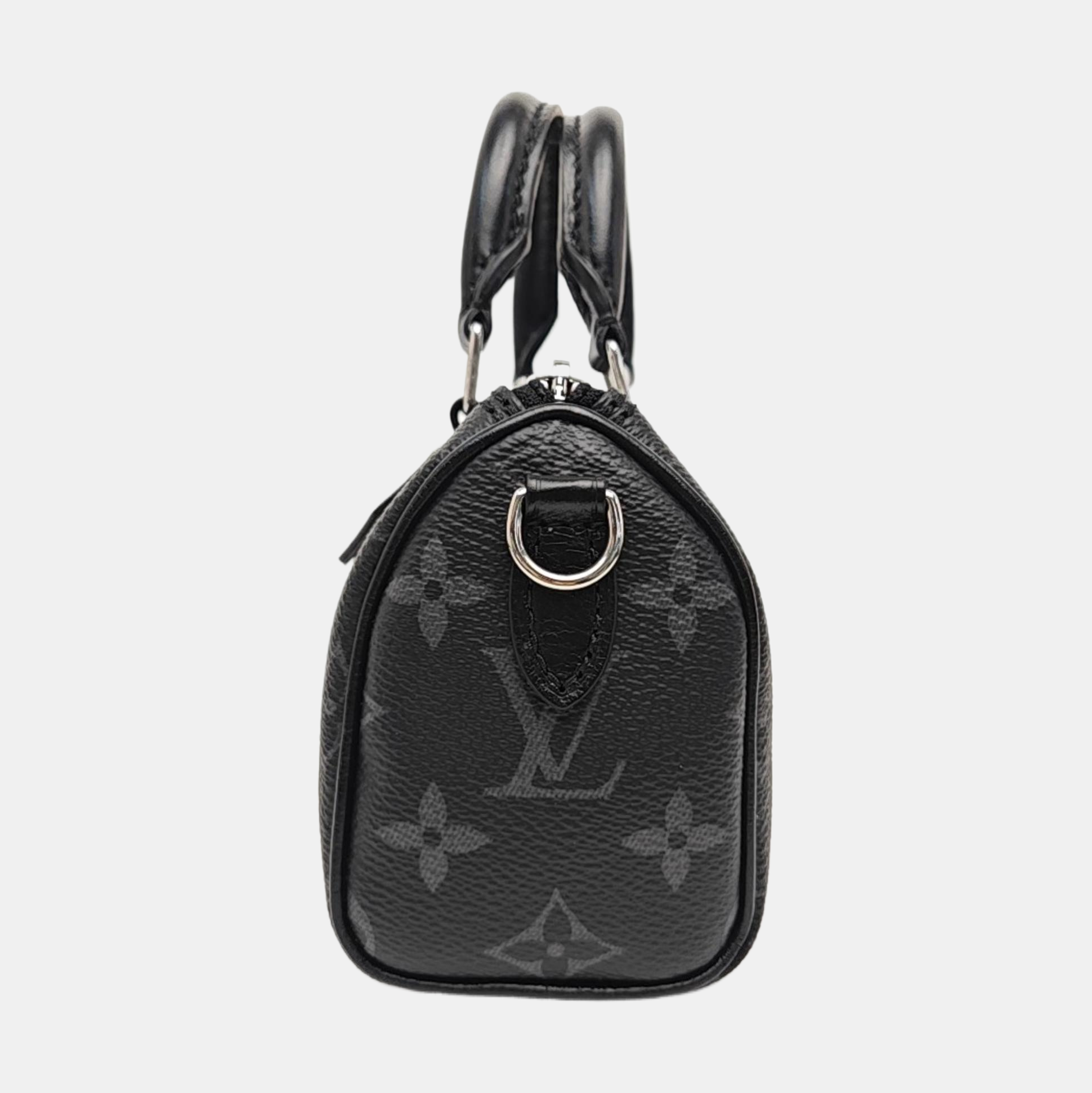 SPEEDY Monogram Coated Canvas Black