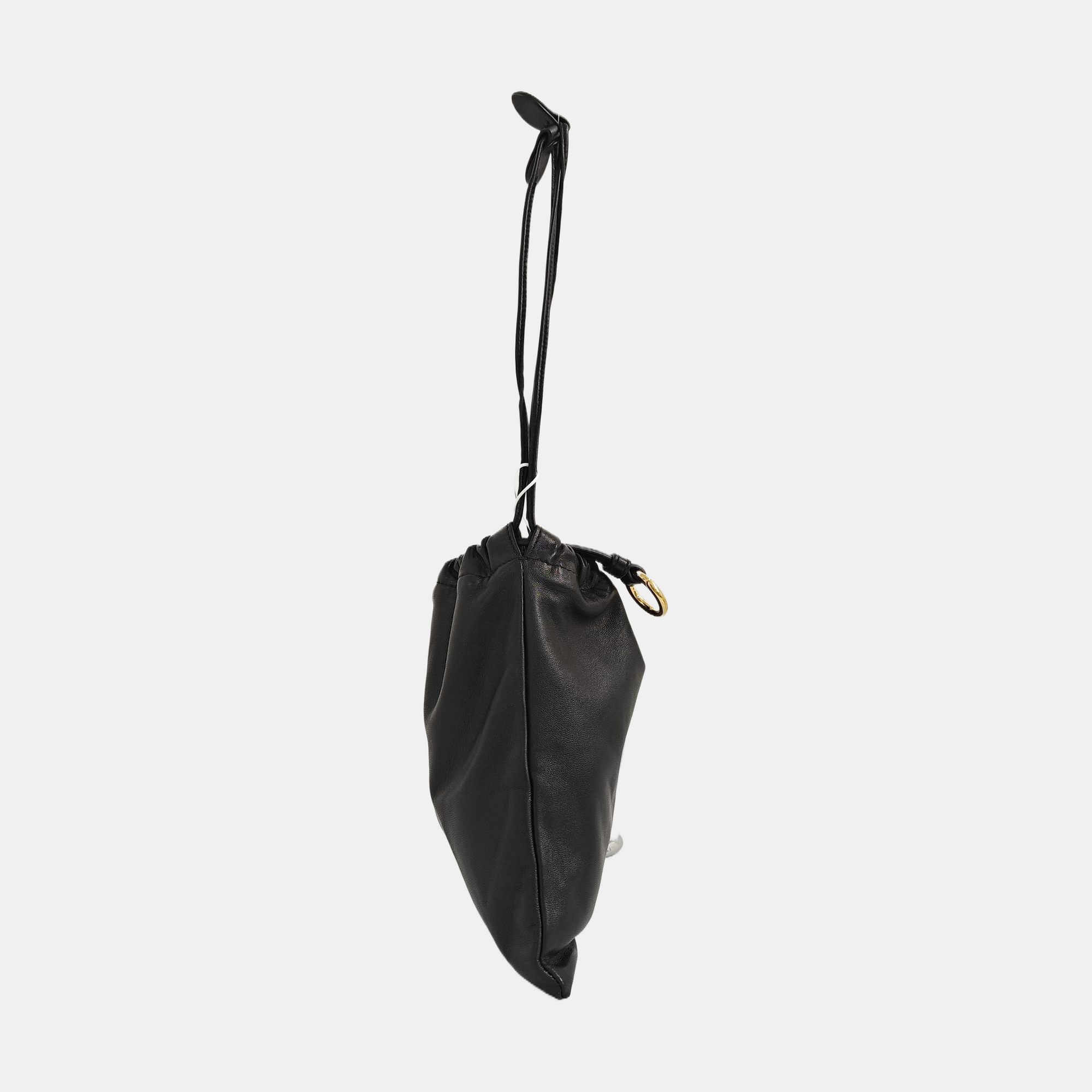 Calfskin Top Handle Bag Black