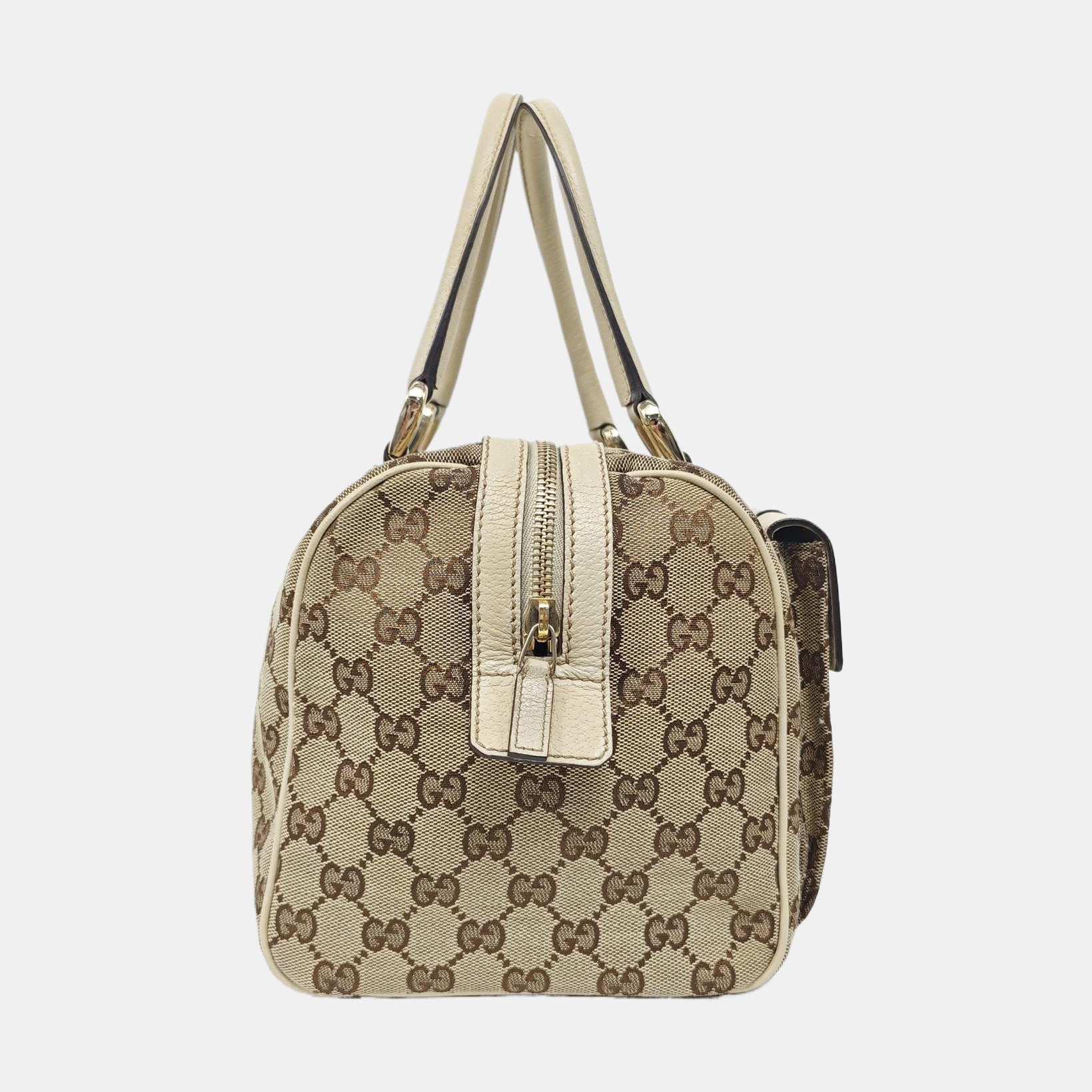 Monogram Canvas Top Handle Bag Brown