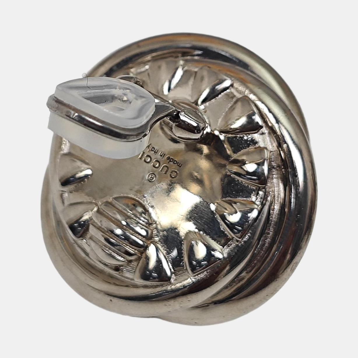 Metal White Clip On Earrings