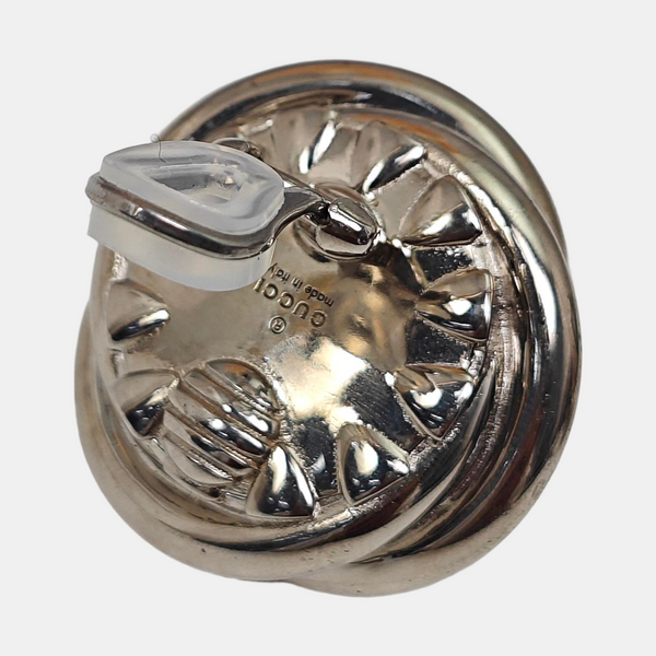 Metal White Clip On Earrings