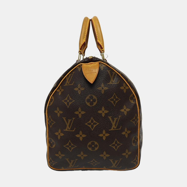 SPEEDY 30 Monogram Coated Canvas Brown