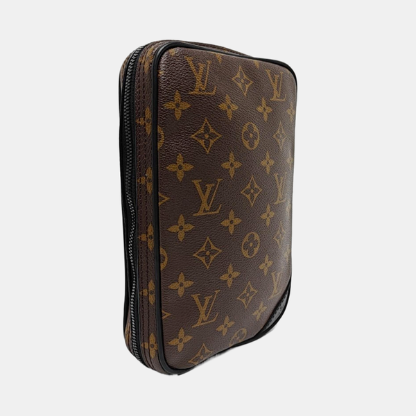 UTILITY SIDE Monogram Coated Canvas Brown