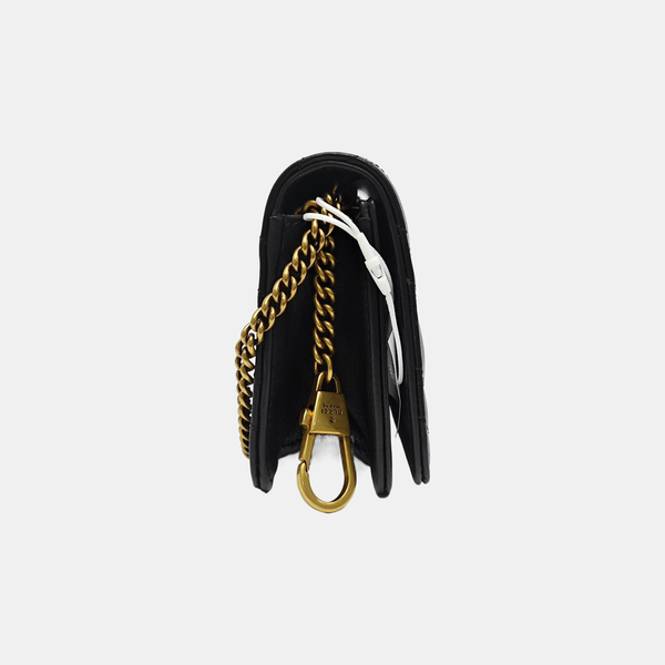 GG Marmont Super Mini Quilted Calfskin Black